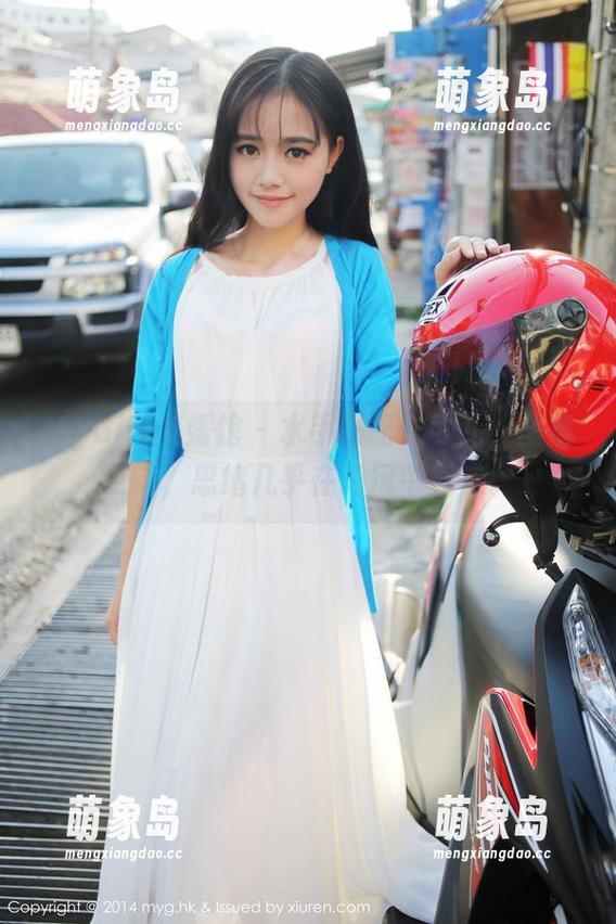MyGirl美媛馆 - 水手服配朱可儿，图集更新，思绪几乎在海风中飘走。