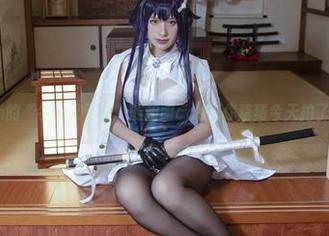 柘烟Zuken的“今天又更新”的和服cos，你猜猜今天拍了哪个方位？